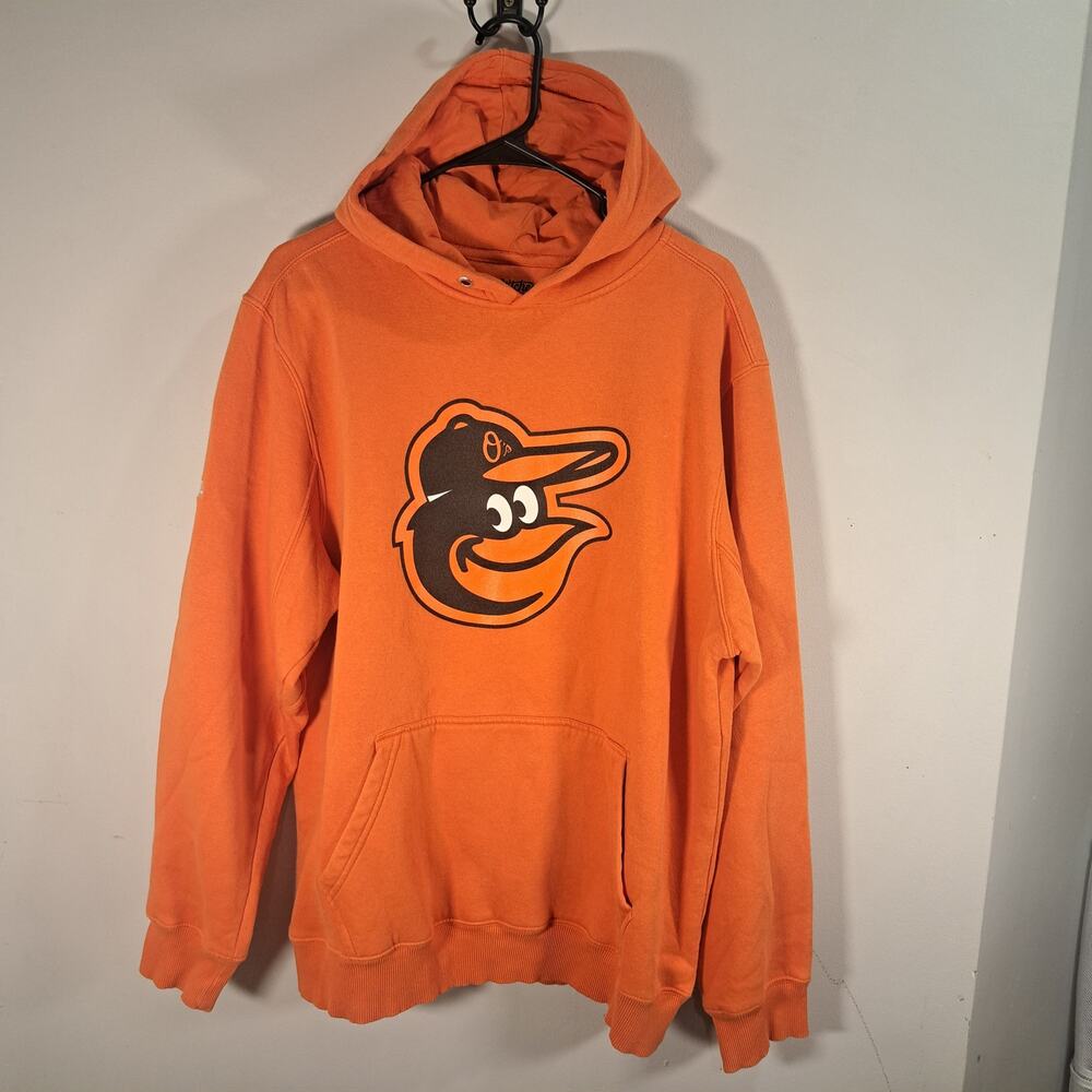 Stitches Baltimore Oriole Bird Logo Orange Men's Large